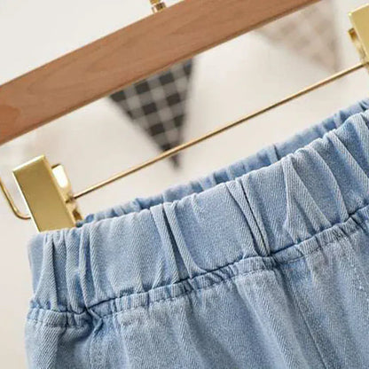 デニムパンツ キッズジュニアパンツ デニム クロップドパンツ ダメージ パッチワーク ジーンズ 4デザイン【mh0005772】