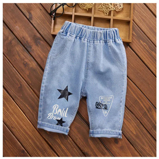 デニムパンツ キッズジュニアパンツ デニム クロップドパンツ ダメージ パッチワーク ジーンズ 4デザイン【mh0005772】