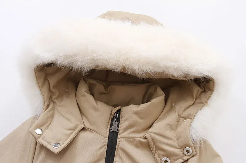 アウタージャンプスーツ キッズスキーウェア シンプルフーディ防寒ジャンプスーツつなぎ スポーツウェア 4カラー【mh0007610】