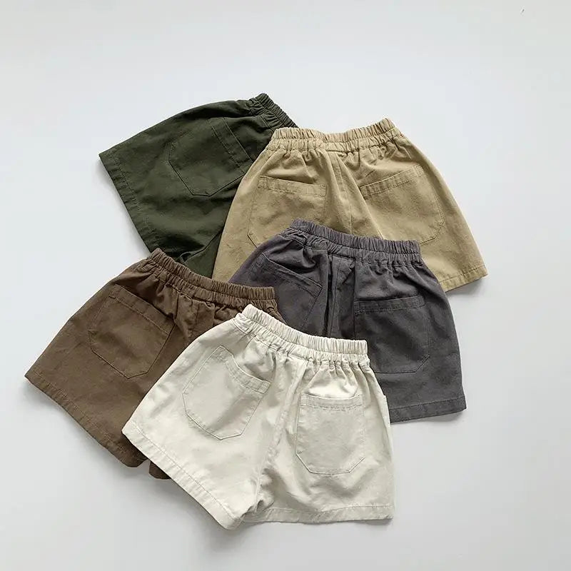 ハーフパンツ・ショートパンツ キッズパンツ ショートパンツ シンプルベーシック 5カラー
