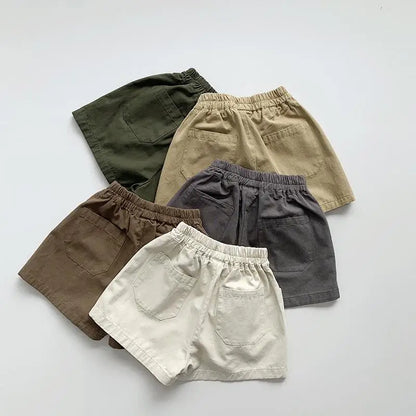 ハーフパンツ・ショートパンツ キッズパンツ ショートパンツ シンプルベーシック 5カラー