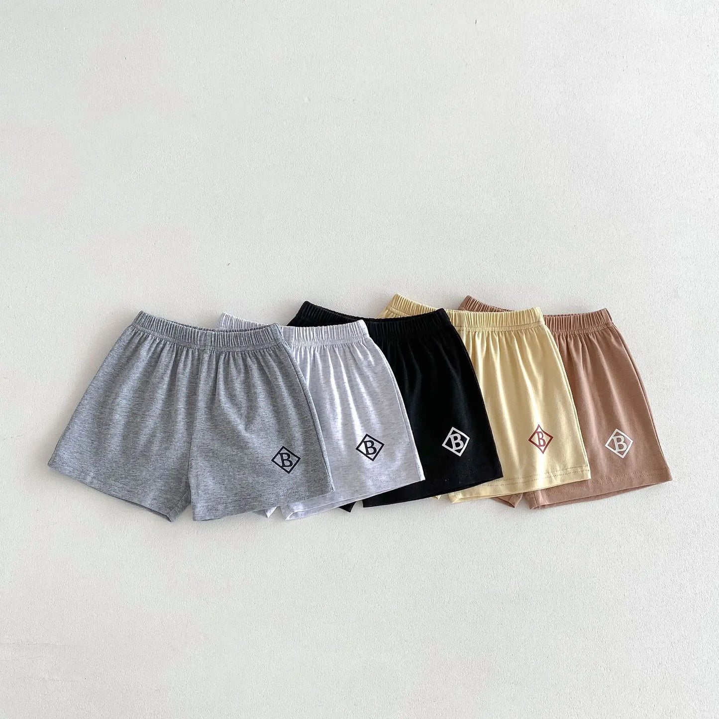 ハーフパンツ・ショートパンツ キッズパンツ ルーズショートパンツ ワンポイントロゴプリント 5カラー