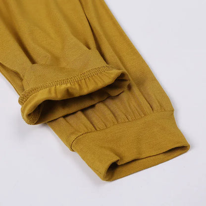 ロングパンツ・スウェットパンツ ベビーパンツ 薄手ロングルーズパンツ 無地シンプルベーシック 5カラー