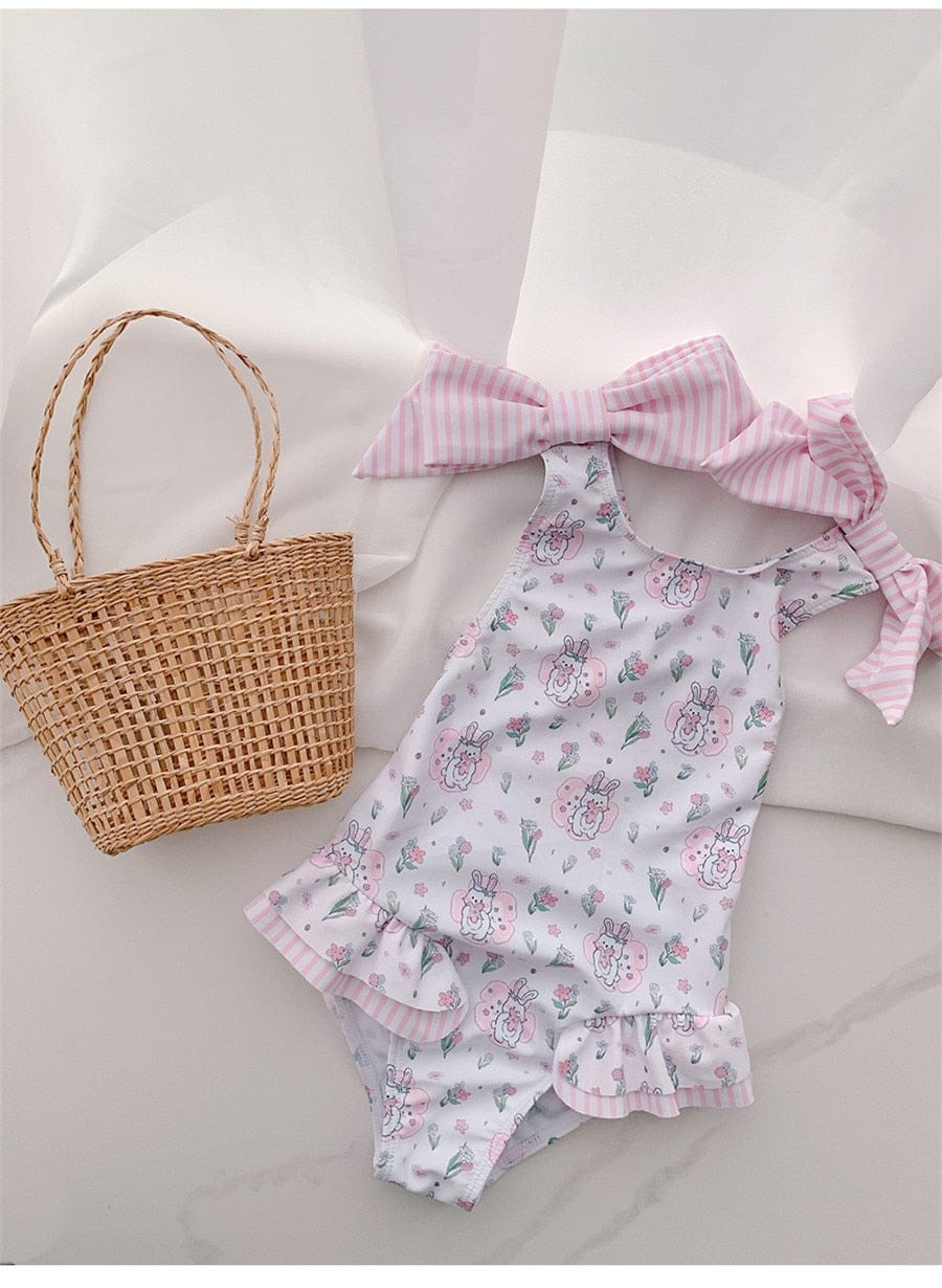 ベビー用水着 キッズ 水着 チェック バニー うさぎ 半袖 ノースリーブ ワンピース ビキニ セパレートラッシュガード スイムウェア 6スタイル ガールズ【mh0002220】