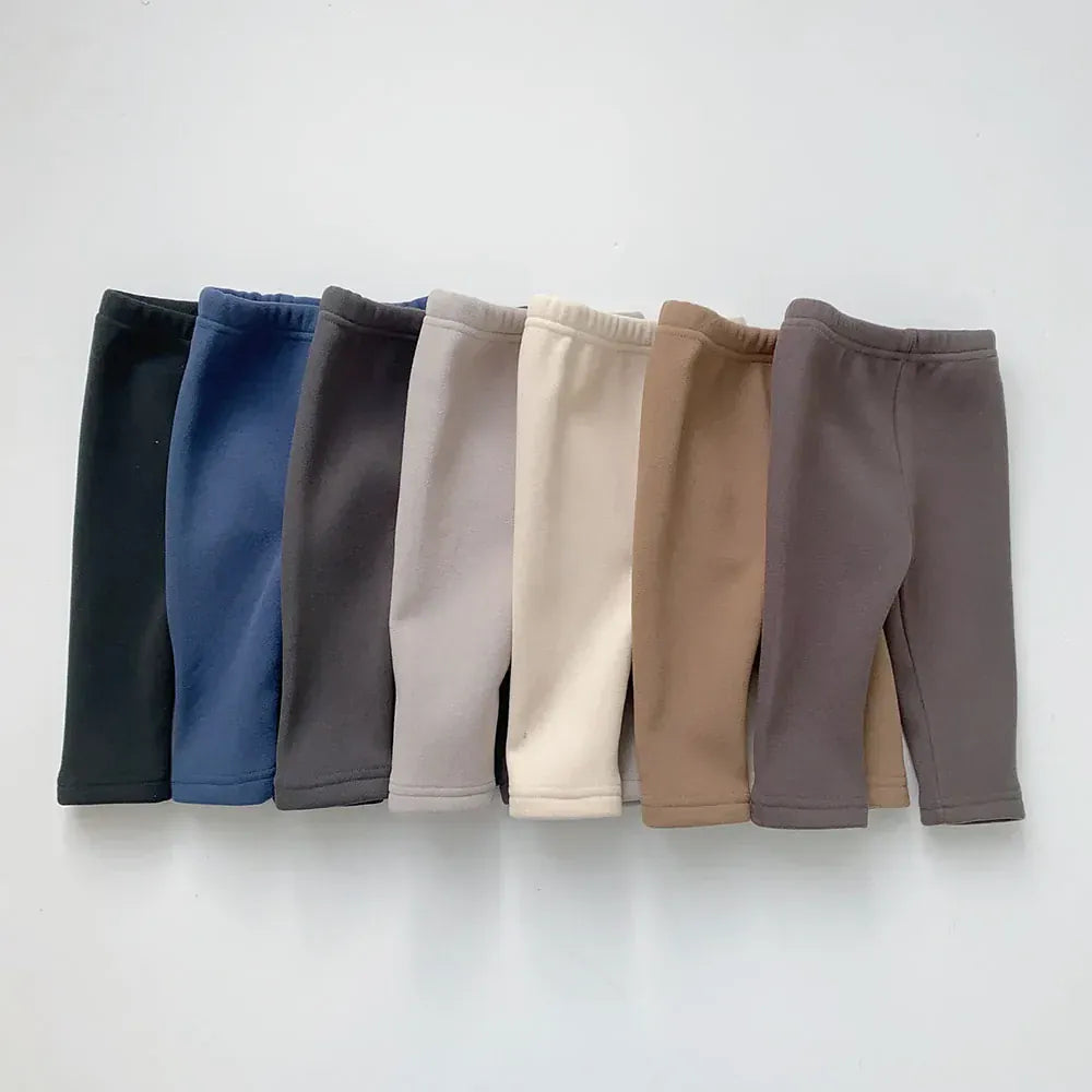 レギンスパンツ ベビーパンツ 裏フリースレギンスパンツ 厚手レギパン シンプルベーシック 7カラー