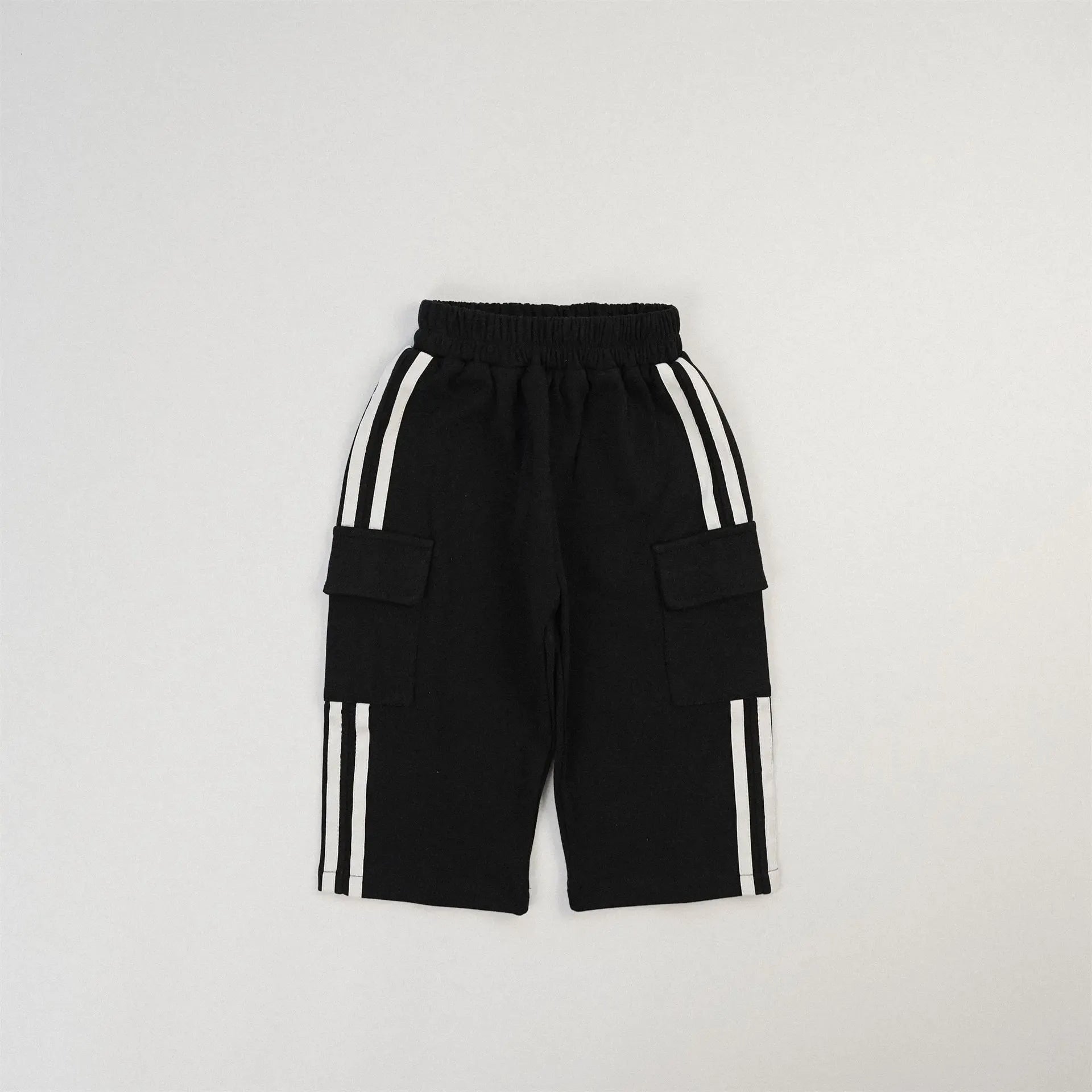 ロングパンツ・スウェットパンツ キッズパンツ サイドラインスウェットカーゴパンツ スポーツパンツ 8カラー【mh0006965】