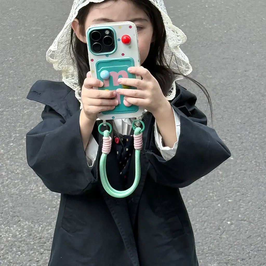 ショートコート・ジャケット・ジャンパー レースフリル付きフードジャケット ゆったりAラインアウター【mh0011057】