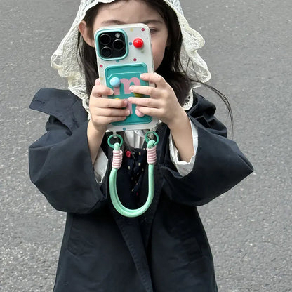 ショートコート・ジャケット・ジャンパー レースフリル付きフードジャケット ゆったりAラインアウター【mh0011057】