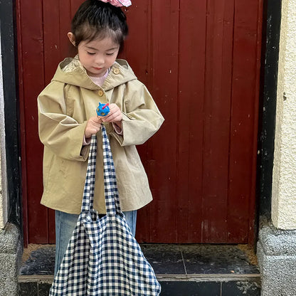 ショートコート・ジャケット・ジャンパー レースフリル付きフードジャケット ゆったりAラインアウター【mh0011057】