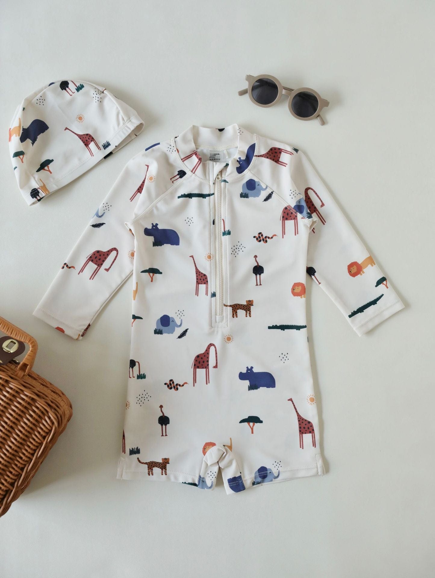 ベビー用水着 Animal Farm / 80 ボーイズ水着 半袖つなぎスイムウェア ラッシュガード【mh0009360】