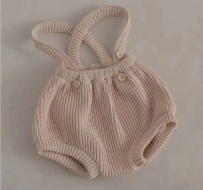 ブルマパンツ apricot / 6M  66cm ベビーブルマ サスペンダーリブブルマパンツ 4カラー