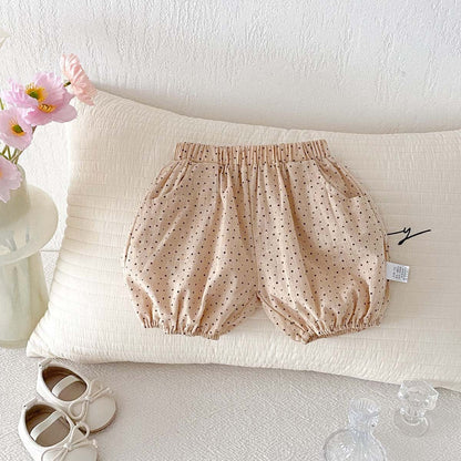 ハーフパンツ・ショートパンツ Apricot / 73cm 水玉ピンドットバルーンショートパンツ【mh0009774】