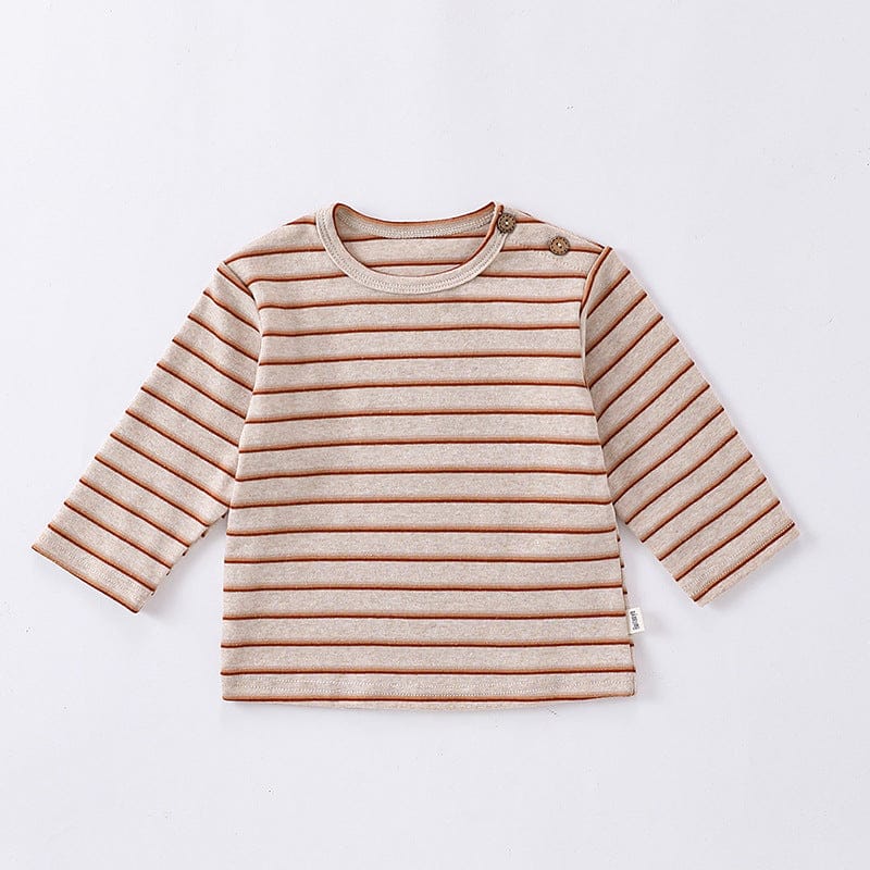 ノースリーブジャンプスーツ Apricot stripes / 73cm うさ耳ノースリーブジャンプスーツ/プリント長袖Tシャツ【mh0010751】