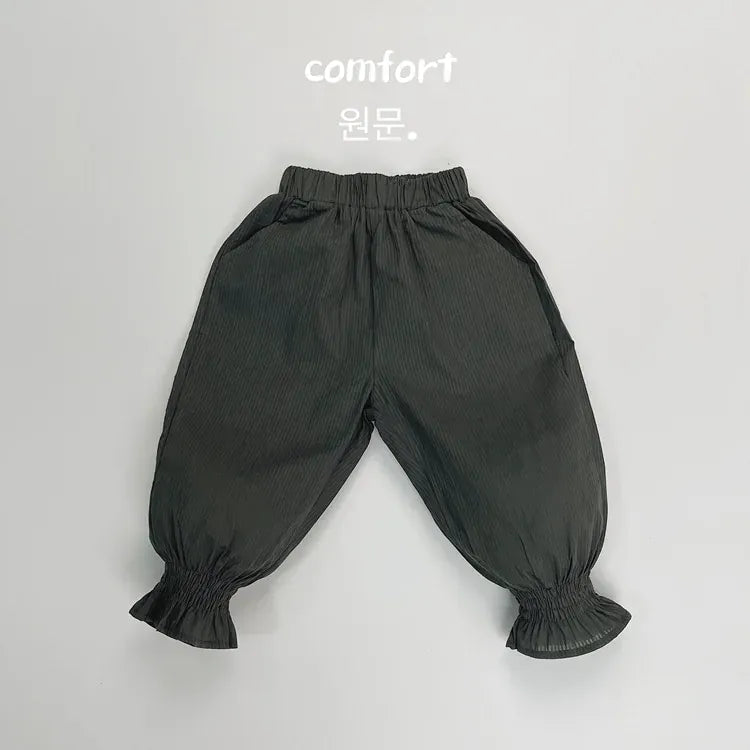 ロングパンツ・スウェットパンツ army green / 12M  80cm キッズパンツ ルーズロングパンツ アンクルタイド サマーパンツ 3カラー