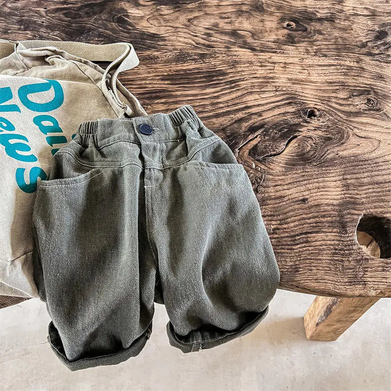 ロングパンツ・スウェットパンツ army green / 80cm キッズ ルーズ ロング パンツ