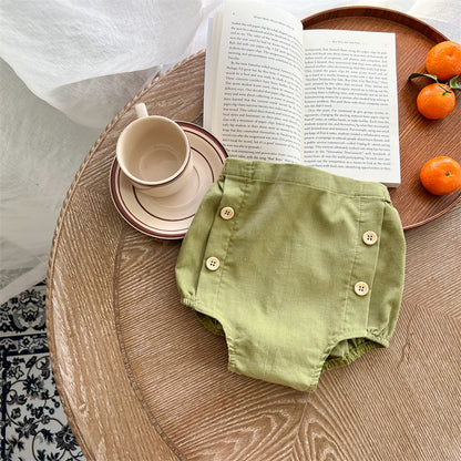 長袖セットアップ Avocado Cotton Shirt Shorts Set アボカド柄 セットアップ ブラウス ブルマ【mh0012238】