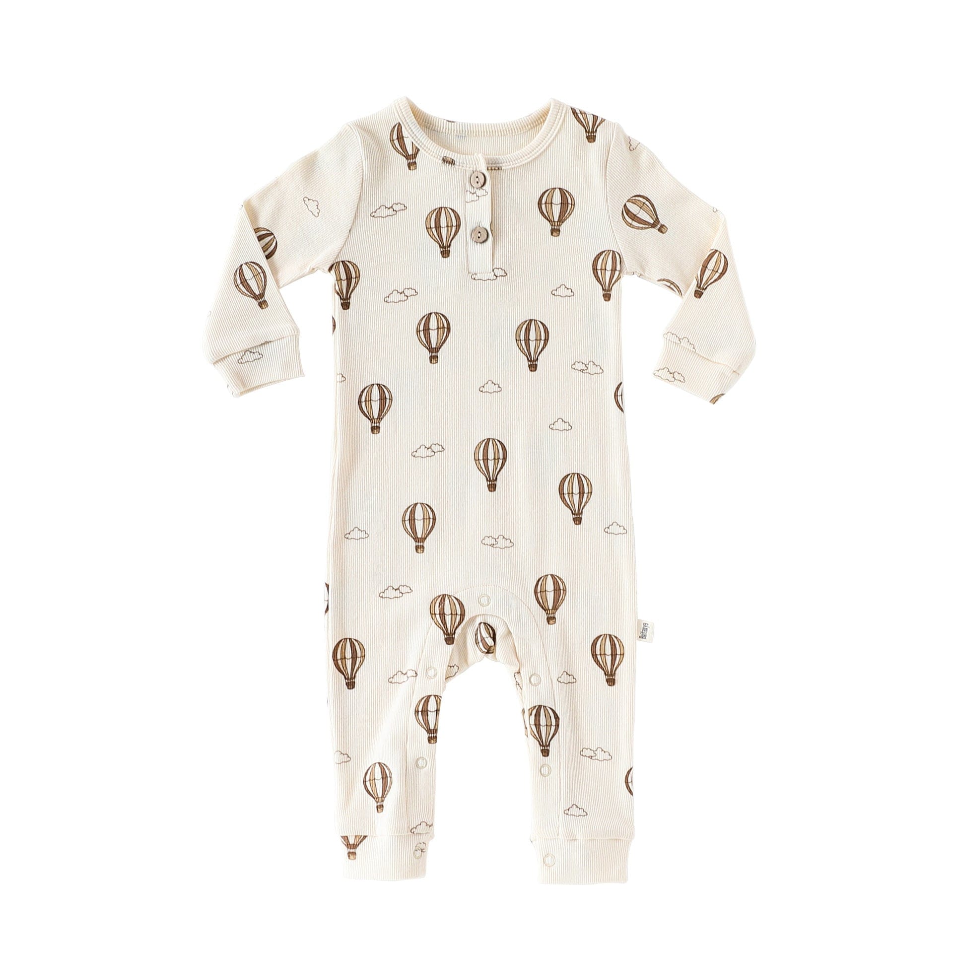 長袖ロンパース Balloon / 66cm チェリー/気球プリント長袖ジャンプスーツロンパース【mh0010723】