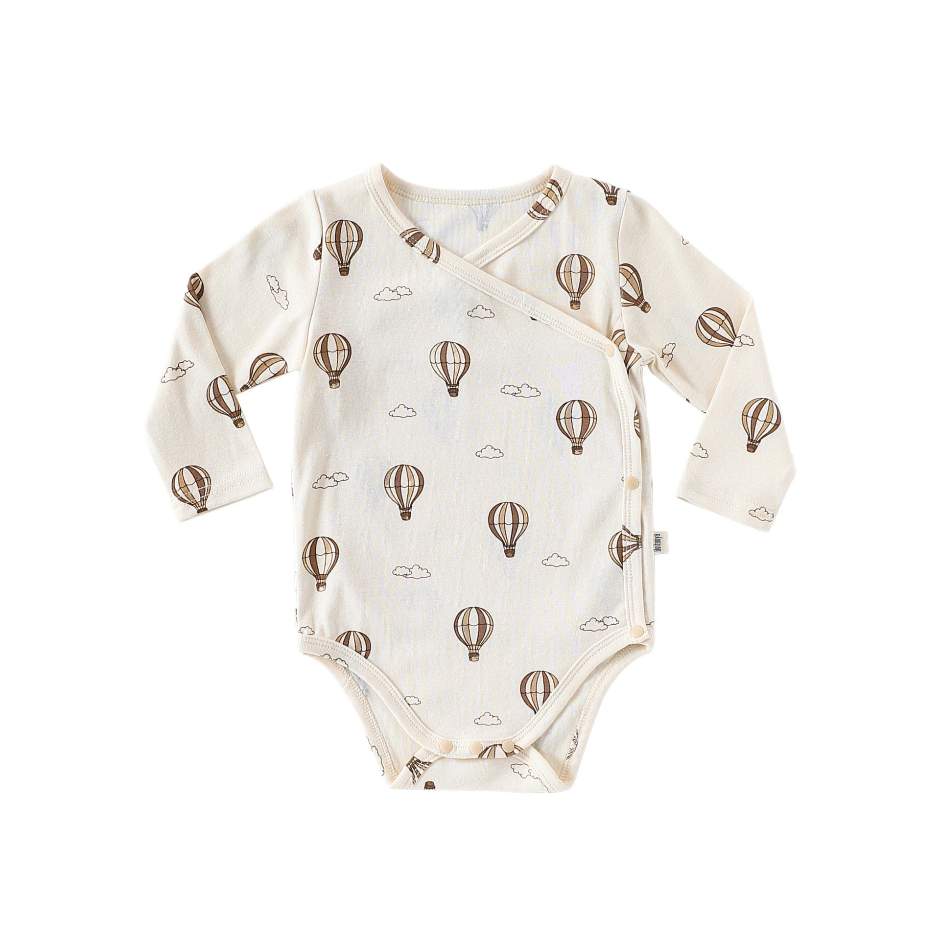 ロンパースセットアップ Balloon Bodysuit / 66cm チェリー/気球プリント長袖肌着ロンパース/パンツ【mh0010724】