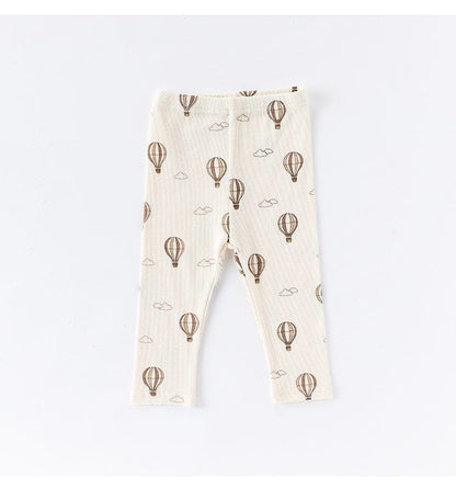 ロンパースセットアップ Balloon Pants / 66cm チェリー/気球プリント長袖ロンパース/パンツ【mh0010721】