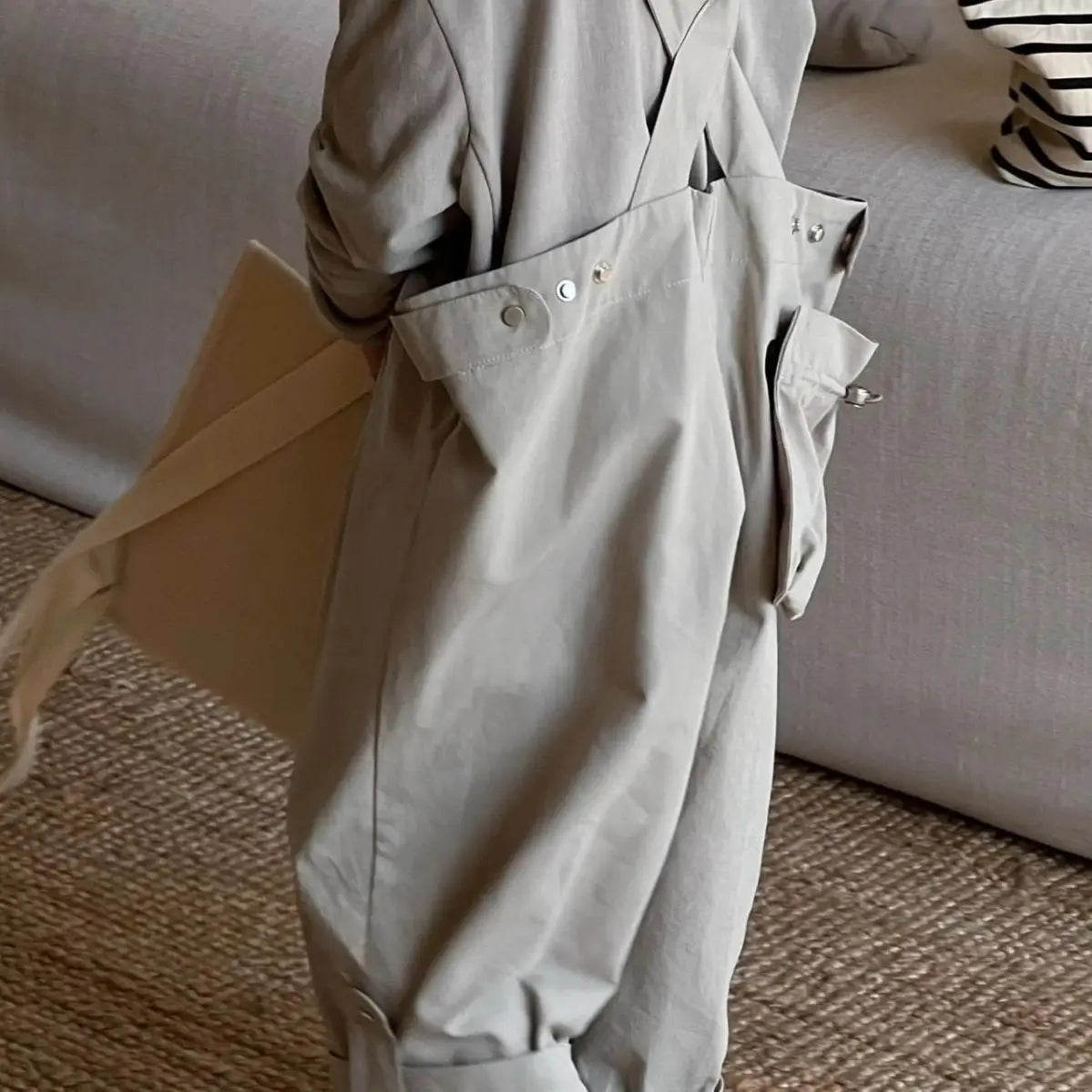 サロペットパンツ・サスペンダーパンツ Beige / 110cm 3-4y キッズサロペット ビッグシルエットルーズオーバーオールパンツ【mh0007658】