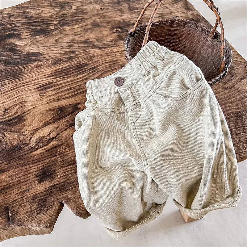 ロングパンツ・スウェットパンツ beige / 80cm キッズ ルーズ ロング パンツ