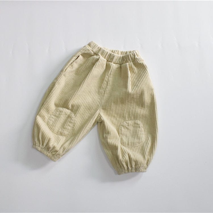 ロングパンツ・スウェットパンツ beige / 80cm / 取り寄せ（7〜21日） キッズ コーデュロイ ルーズ パンツ ベージュ コーヒーブラウン ボーイズ