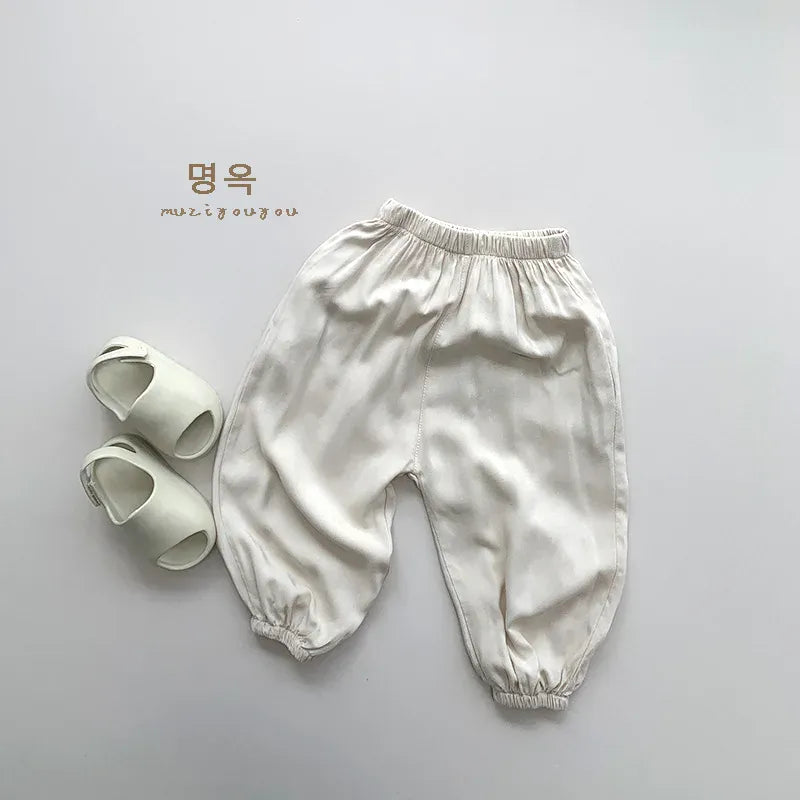 ロングパンツ・スウェットパンツ beige apricot / 12M  80cm キッズパンツ サマールーズロングパンツ シンプルベーシック