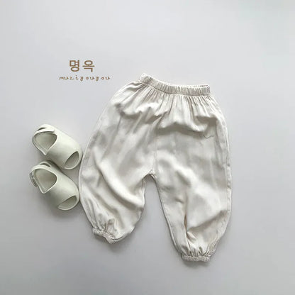 ロングパンツ・スウェットパンツ beige apricot / 12M  80cm キッズパンツ サマールーズロングパンツ シンプルベーシック