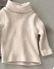 ニット・セーター beige apricot / 9M  73cm ベビーセーター リブニットタートルネックカットソー トップス 4カラー ユニセックス 男の子 女の子 子供服