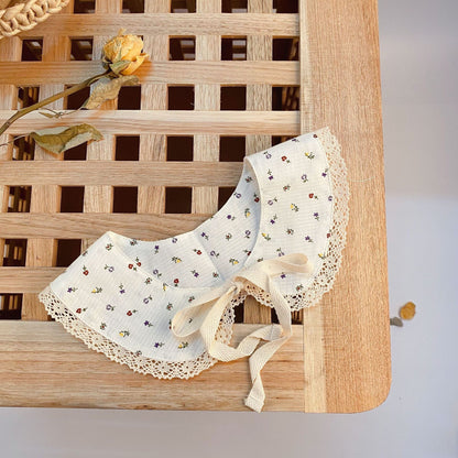 ブルマパンツ beige collar / One Size ベビー フラワー レース つけ襟 フリル ブルマパンツ【mh0002722】