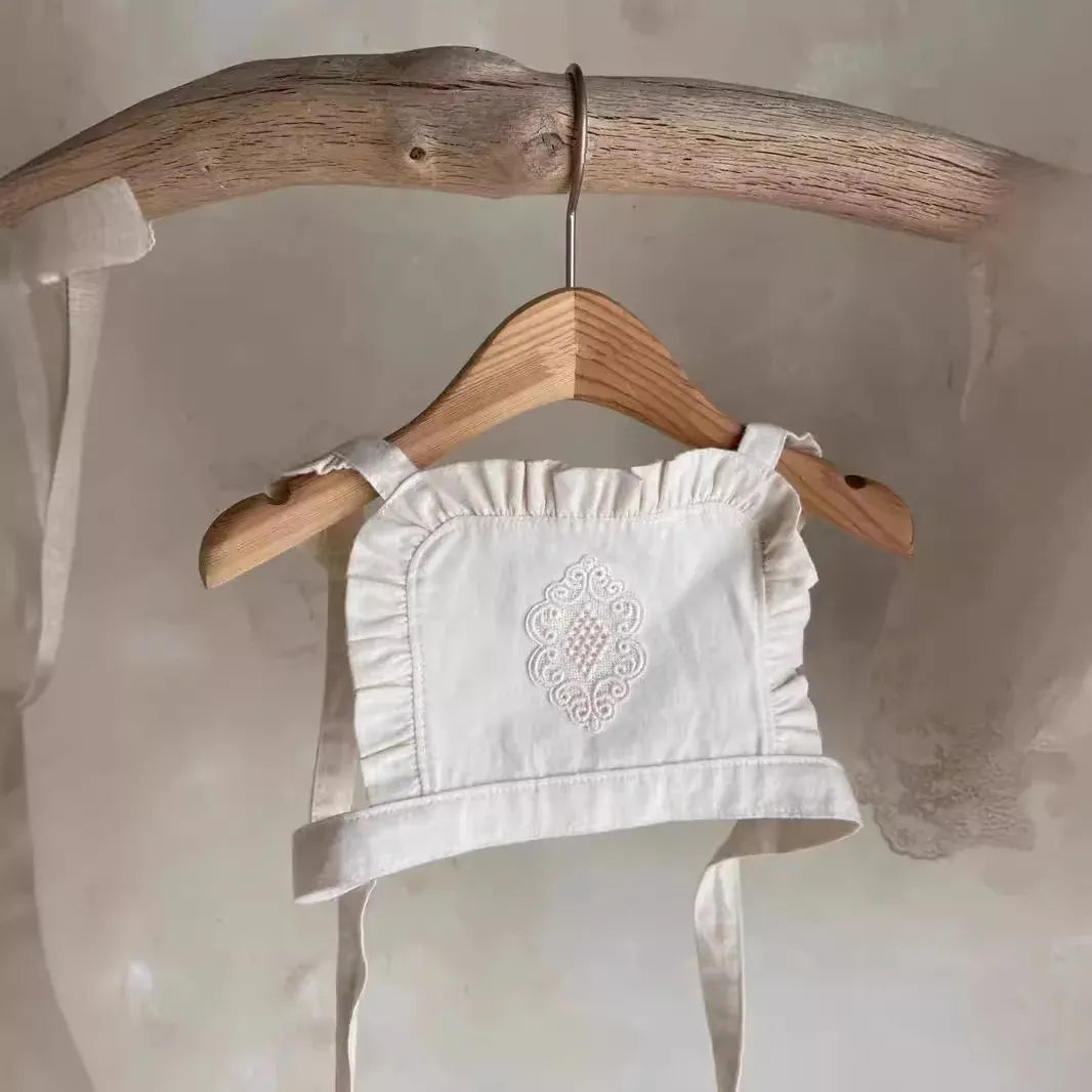 ベスト Beige / for baby 55-95CM ベビーベスト レース刺繍フリル重ね着ベスト【mh0007183】