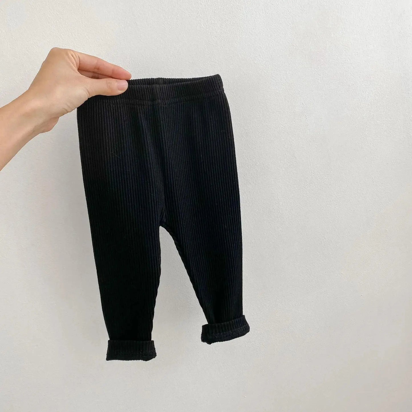 レギンスパンツ black / 6M  66CM ベビー ボーダー 無地 シンプル レギンスパンツ【mh0001411】