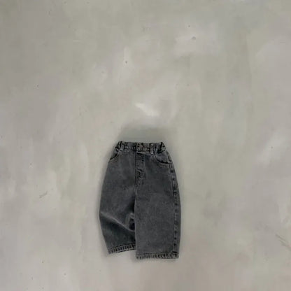 デニムパンツ Black / 73cm 6-9M ベビーパンツ デニムパンツ シンプルベーシック ジーンズ ジーパン 2カラー【mh0005359】