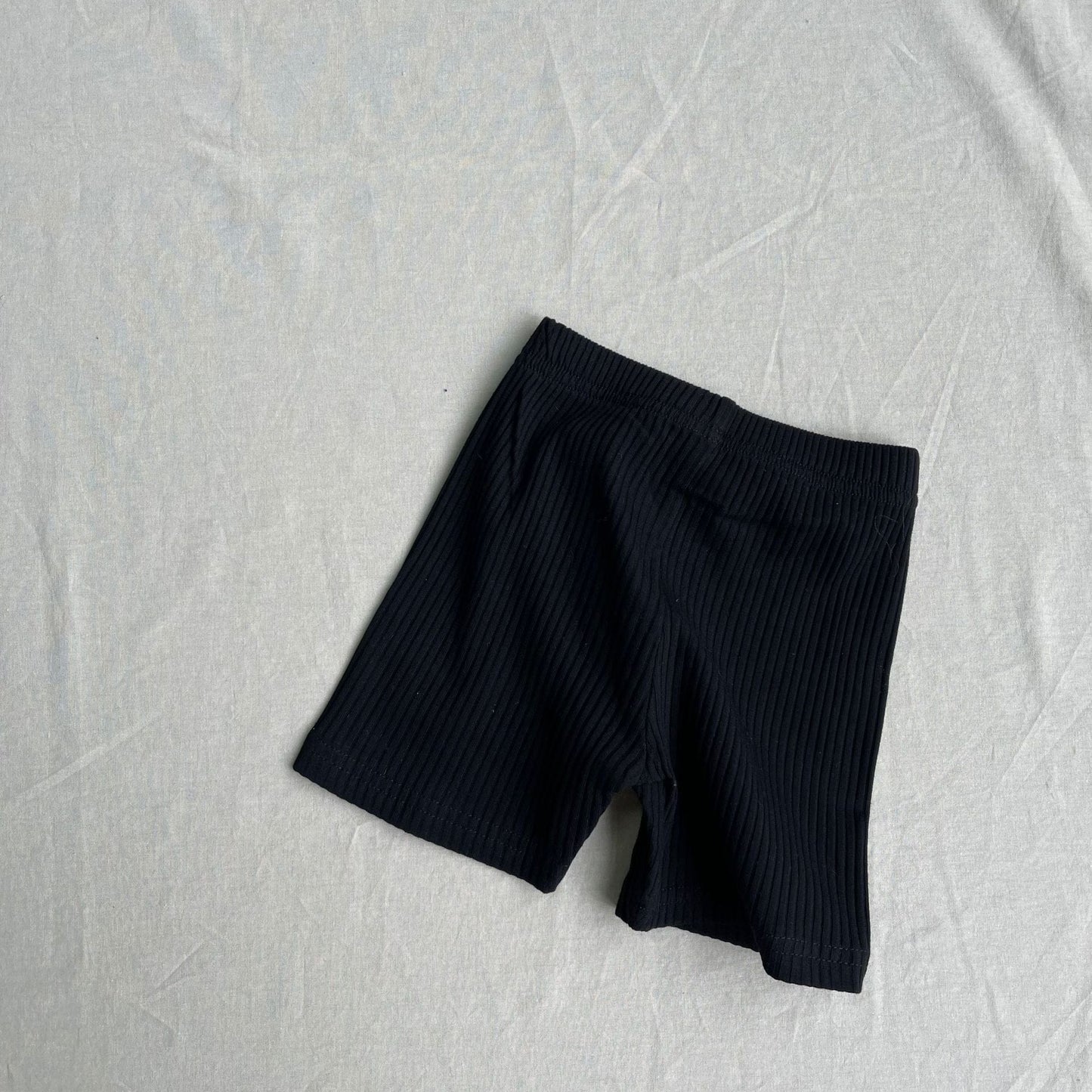 レギンスパンツ Black / 73cm ベビーパンツ デイリーベイーシックショートリブレギンスパンツ【mh0009154】