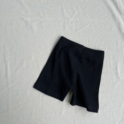 レギンスパンツ Black / 73cm ベビーパンツ デイリーベイーシックショートリブレギンスパンツ【mh0009154】