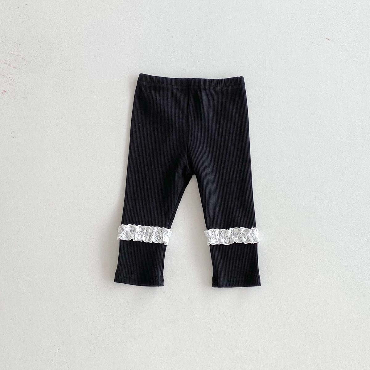 レギンスパンツ Black / 73cm フリルアクセントレギンスパンツ【mh0010930】