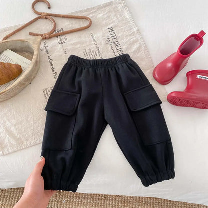 ロングパンツ・スウェットパンツ black / 9M  73cm キッズパンツ スウェットカーゴパンツ 4カラー