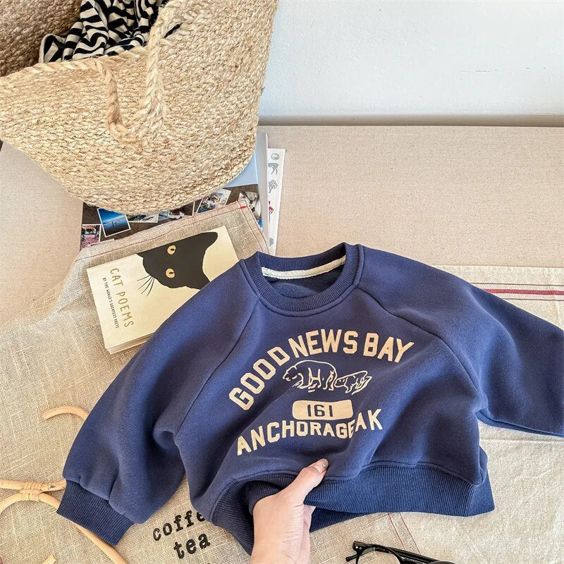 トレーナー・フーディ blue / 80cm キッズスウェットシャツ トレーナー カレッジトレーナー しろくまプリント グレー ブルー 3カラー ボーイズ 男の子 子供服