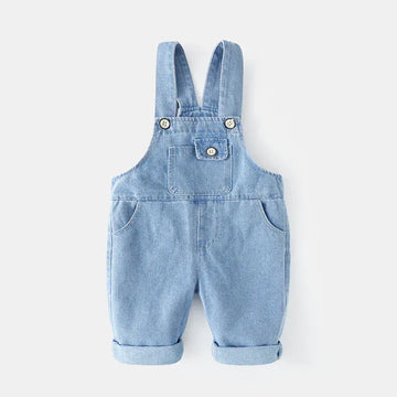 オーバーオール Blue / 80cm キッズオーバーオール デニム サスペンダーパンツ【mh0005489】