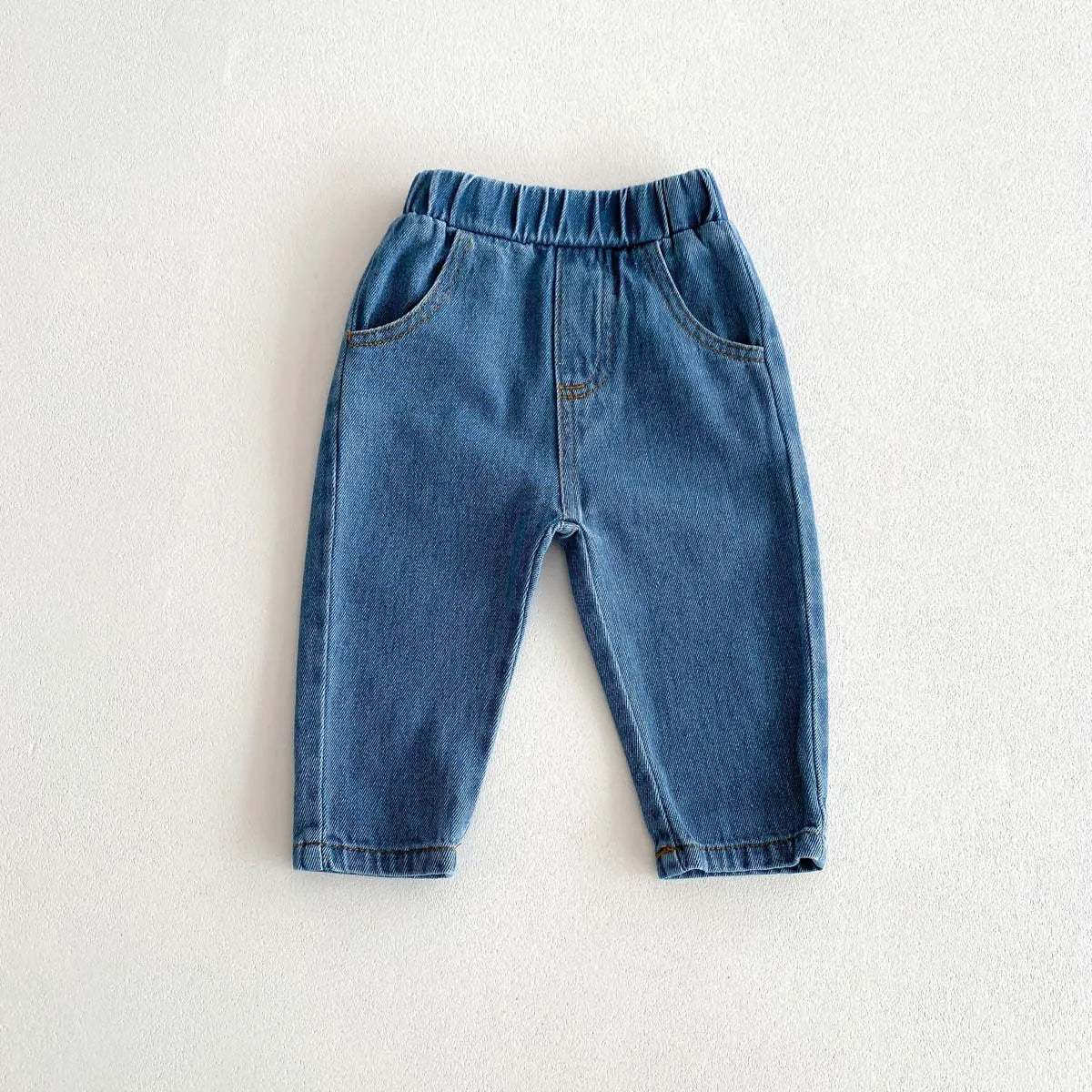 デニムパンツ blue / 9M  73cm キッズパンツ デニムパンツ ジーンズ シンプルベーシック ブルー ブラック ホワイト 3カラー ボーイズ 男の子 子供服