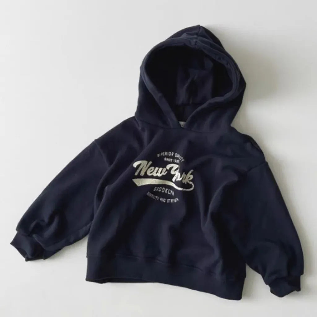 トレーナー・フーディ Blue / 9M  73CM ベビーキッズトップス レターロゴプリントフーディスウェットシャツパーカー【mh0008714】