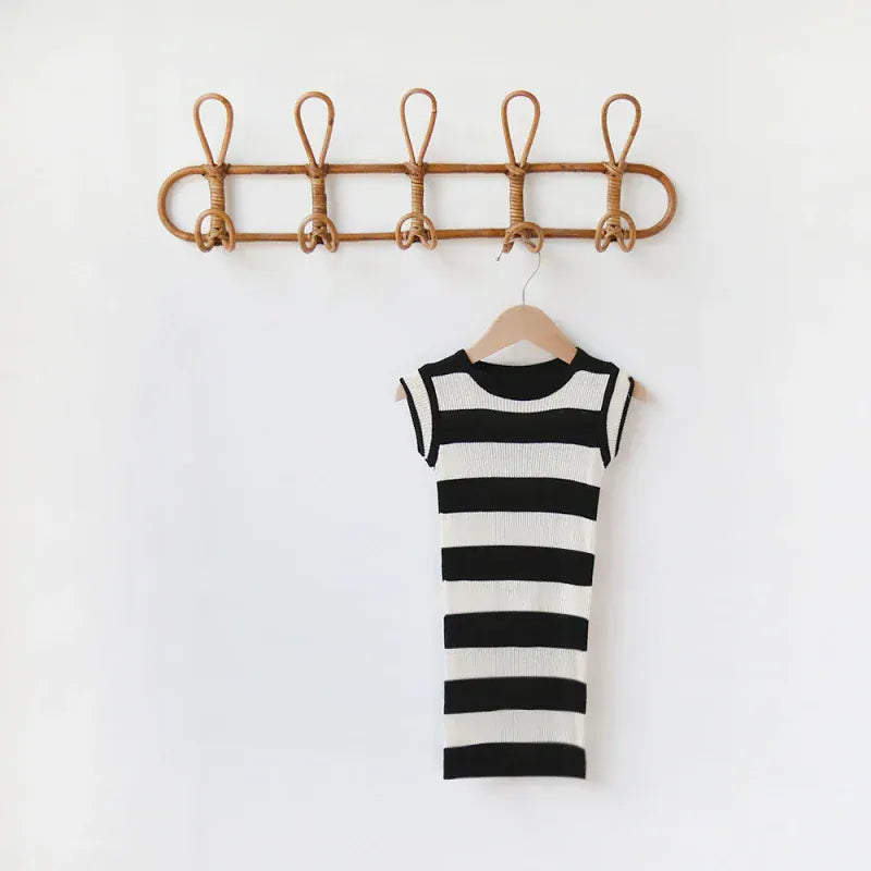 ノースリーブワンピース Border / 80cm キッズワンピース ボーダー ノースリーブタイトワンピース【mh0006119】