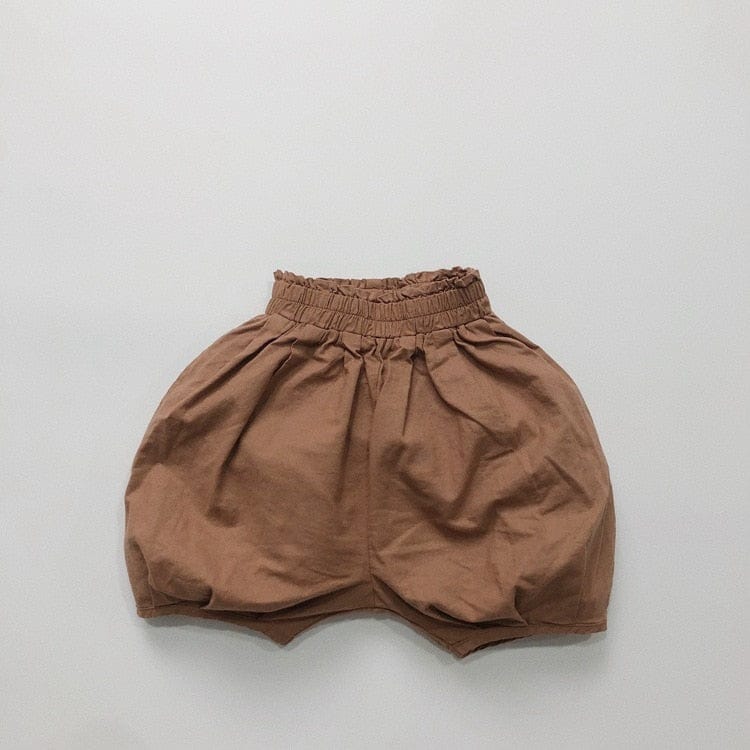ハーフパンツ・ショートパンツ brown / 12M/80cm キッズ ルーズ バルーンパンツ ランタンパンツ コーヒー ブラウン アーミーグリーン ユニセックス