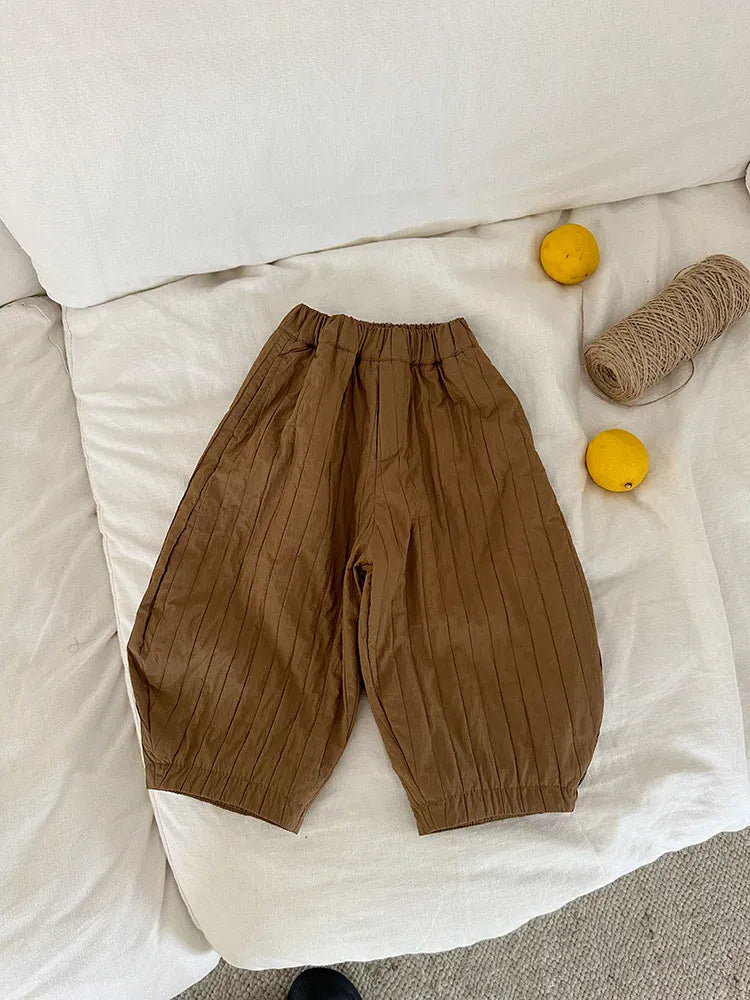 ロングパンツ・スウェットパンツ Brown / 24M  90CM キッズパンツ キルティングパデッドバナナロングパンツ【mh0008248】