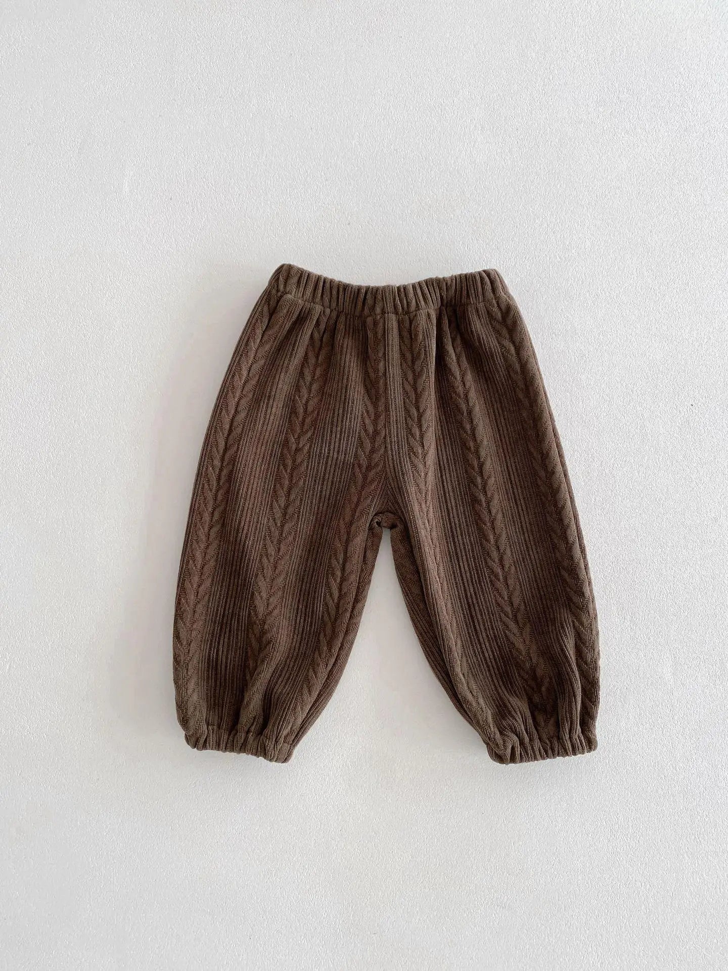 ロングパンツ・スウェットパンツ brown / 6M  66cm ベビーパンツ 薄手ロングパンツ 蚊よけサマーパンツ 2カラー