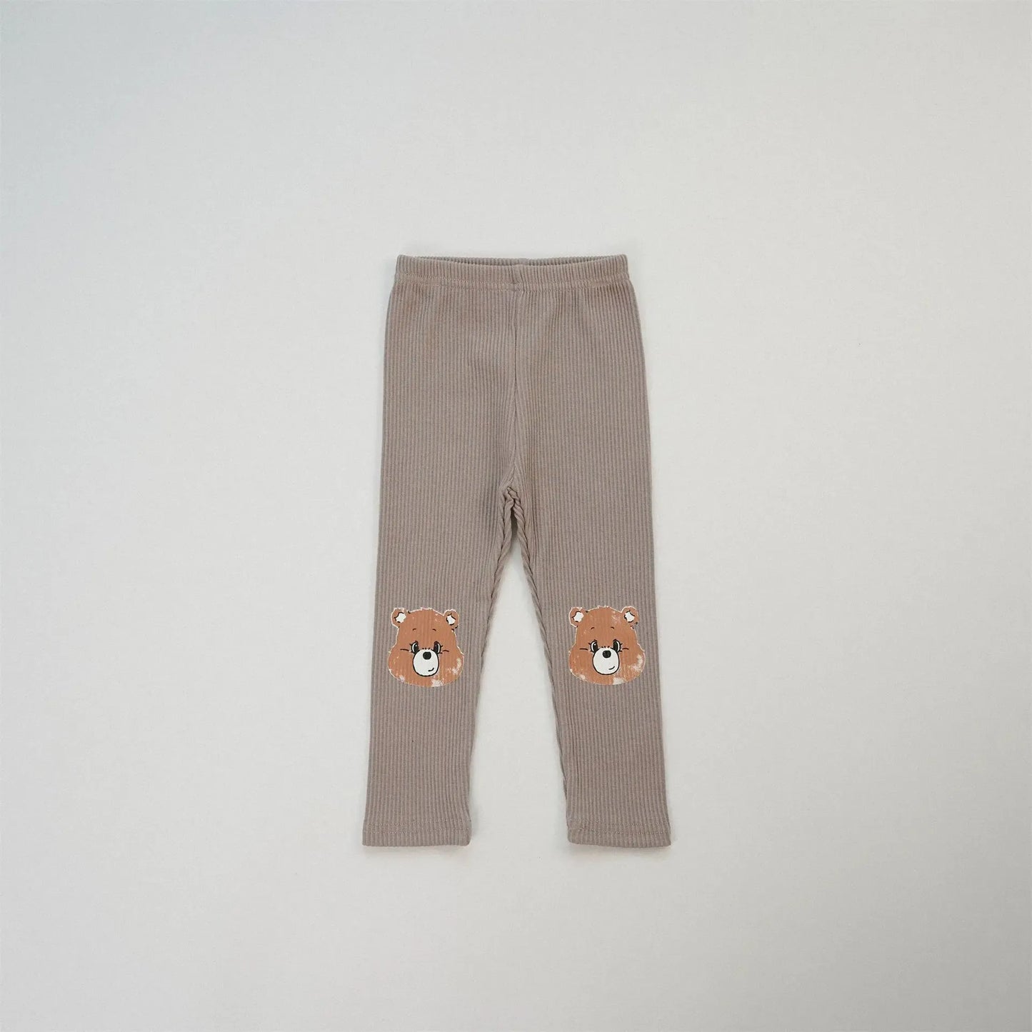 レギンスパンツ brown bear / 12M  80cm キッズパンツ カラフル膝パッチレギンスパンツ 8カラー