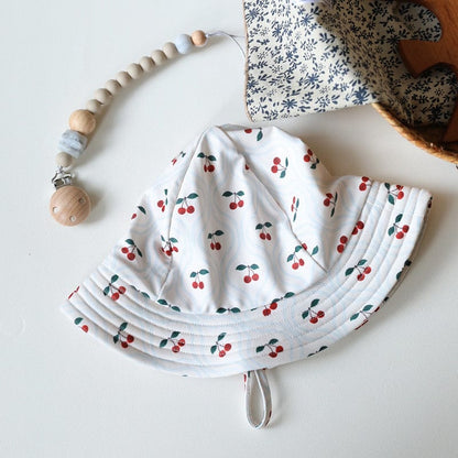 ベビー用水着 Bucket hat cherry / S ガールズサンハット帽子 スイムキャップ日除けバケットハット【mh0009285】