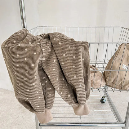 ロングパンツ・スウェットパンツ camel / 80cm キッズ みずたま コーデュロイ ルーズ パンツ バルーン ジョガーパンツ