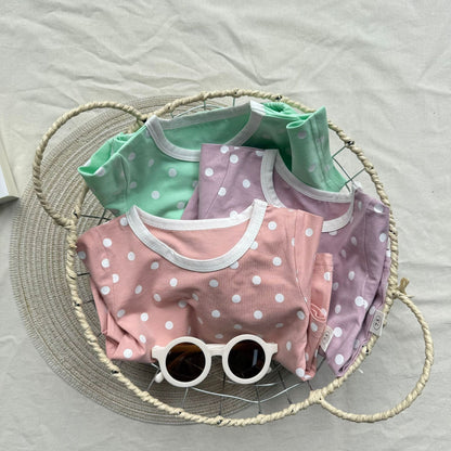 半袖セットアップ candy color dot suit 【mh0009529】