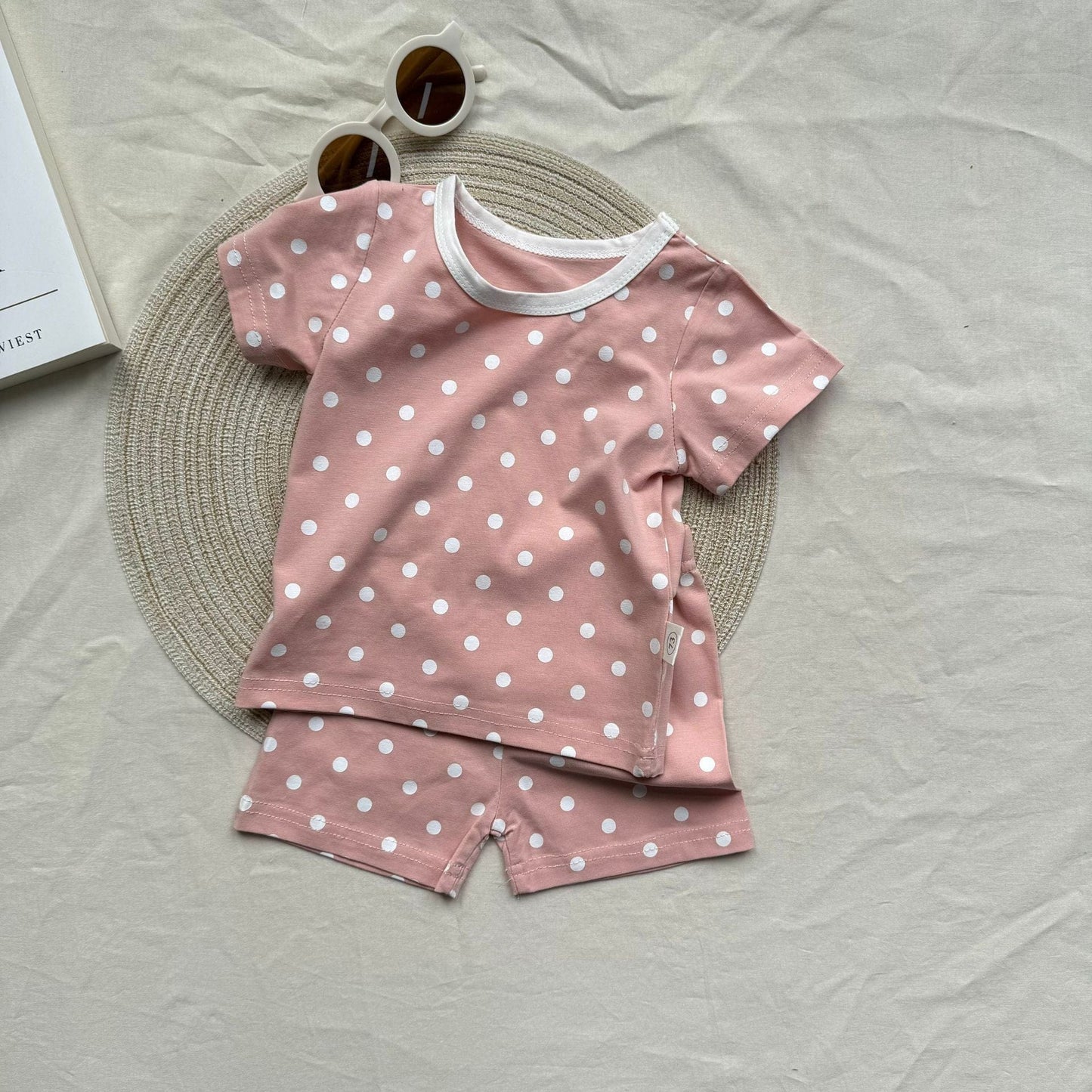 半袖セットアップ candy color dot suit 【mh0009529】